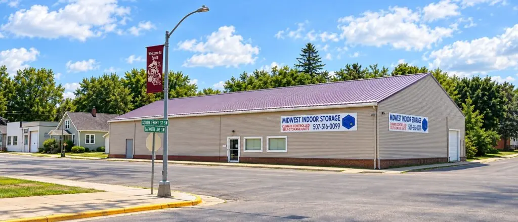 Midwest Indoor Storage building exterior at Midwest Indoor Storage in Eyota, MN